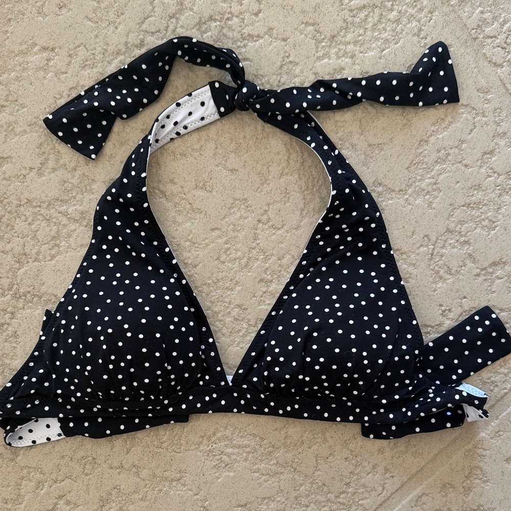 Polka Dot Halter Bikini Top